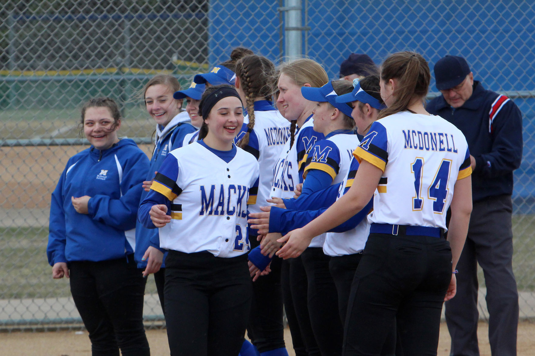 Fall Creek at McDonell softball 4-18-19